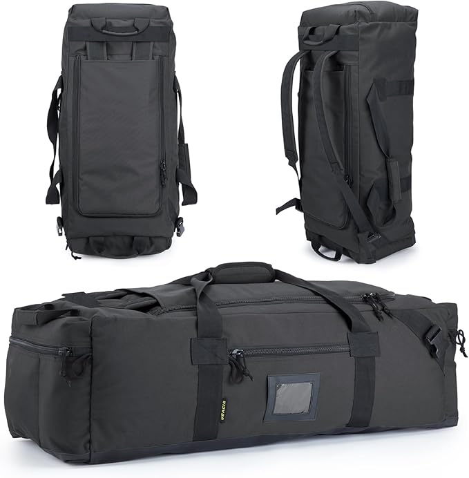 86l Large Duffel Bag For Travel, Gym & Sports - Water Repellent Polyester, Hidden Straps, Shoe Compartment - Perfect Luggage Duffle Bag Or Backpack For Men & Women