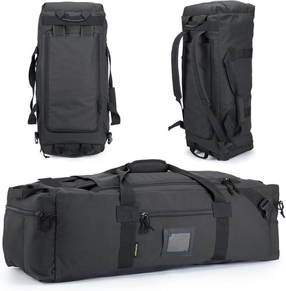 86l Large Duffel Bag For Travel, Gym & Sports - Water Repellent Polyester, Hidden Straps, Shoe Compartment - Perfect Luggage Duffle Bag Or Backpack For Men & Women