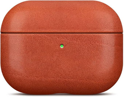 LOPIE AirPods Pro 1st Gen Leather Case Cover - Handmade, Natural Grain Cowhide - Brown