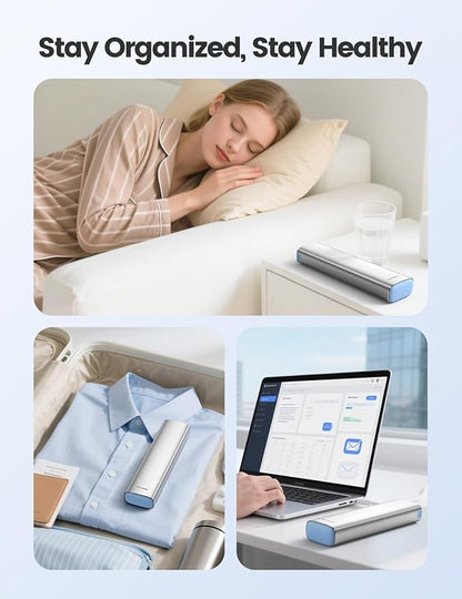 VAYDEER Metal Weekly Pill Organizer – Moisture-Proof Travel Pill Organizer with Built-in Desiccant Chamber and Airtight Lids – Large-Capacity Pill Box for Vitamins, Medicines & Supplements (Gray)