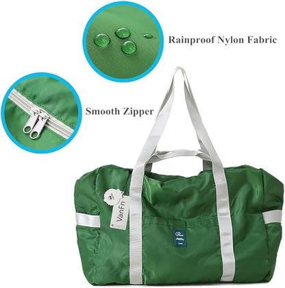 VanFn Foldable Travel Duffel Bag, Sports Duffels Gym Bag, Rainproof Nylon Totes, Sports Shoulder Handbag, Lightweight Duffle Bags For Women & Men, Outdoor Weekend Bag, P.Travel Series