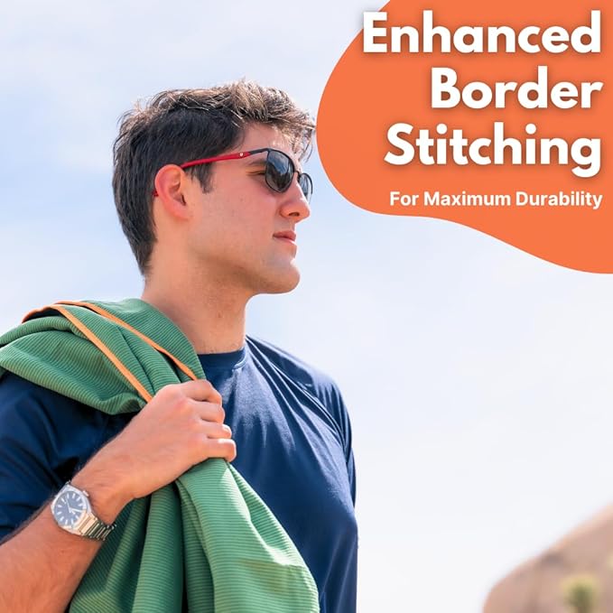 ECCOSOPHY Microfiber Beach Towel – Quick Dry Gym Towel, Highly Absorbent with Ribbed Texture, Lightweight – Ideal for Travel, Pool, Yoga, Fitness & Outdoor Adventures – 71x35 Charcoal