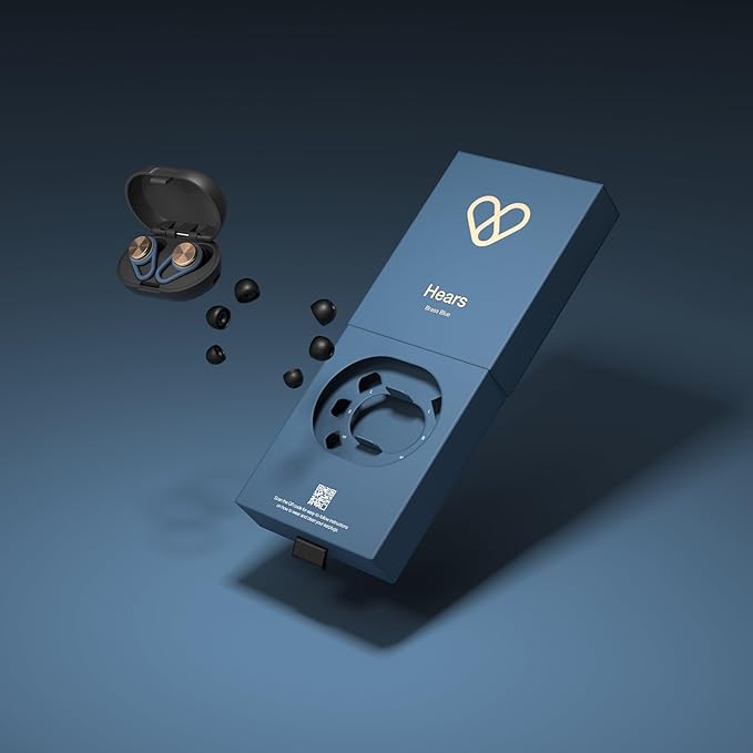 Hears One High-Fidelity Ear Plugs – Reusable Hearing Protection for Concerts, Travel, Focus & Sleep – Certified Noise Reduction 20dB SNR – Hypoallergenic Tips (4 Sizes) + Keychain Case