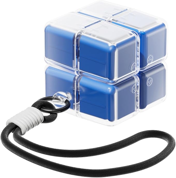 Weekly Pill Organizer, Travel 7 Day Pill Box Case with Magnetic Design, Easy Open Pill Container for 8 Compartments Portable Pill Case Medicine Holder for Vitamins Medication (Blue)