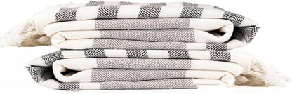 Cotton Turkish Beach Towel with Towels Oversized 36"x72" Pool Absorbent Extra Large Quick Dry Sand Travel Towel (Mélange Drift, 2 Pack)