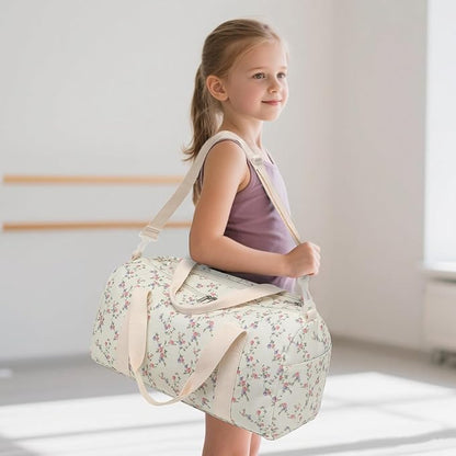 BLUBOON Duffle Bag Girls Kids Cute Gym Bag with Shoes Compartment & Wet Separation Waterproof Sports Overnight Travel Bag