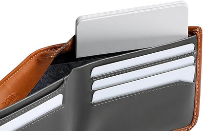 Bellroy Hide & Seek Wallet (Slim Leather Bifold Design, RFID Protected, Holds 5-12 Cards, Coin Pouch, Flat Note Section, Hidden Pocket)