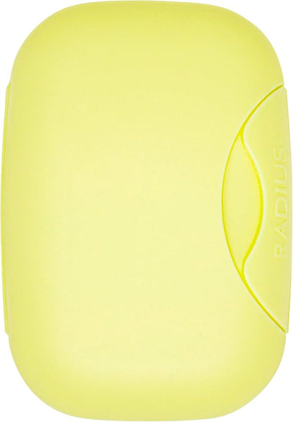 RADIUS Travel Case Value Pack, 3 Count (Toothbrush, Razor, Soap), BPA-Free Recycled Plastic, Portable for Bathroom, School, Home, Camping - Lemon Yellow