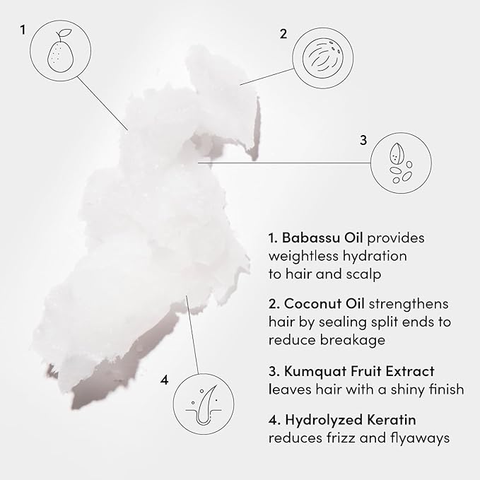 OUAI Medium Hair Shampoo and Conditioner Set - Sulfate-Free Shampoo and Conditioner for Women & Men - Made with Keratin, Shea Butter & Avocado Oil - Free of Parabens & Phthalates (10 Fl Oz)