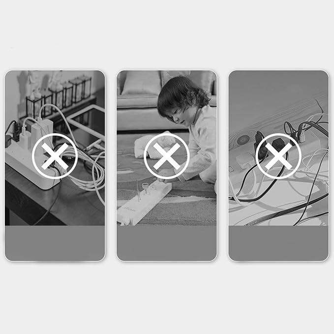 Desktop Wire Organizer Box | Cable Management Case | Wire Cable Anti Dust Management Socket for Living Room