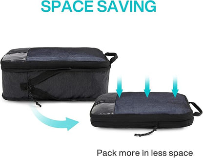 BAGSMART 6 Set /4 Set/2 Set Compression Packing Cubes for Travel, Lightweight Luggage Organizer Bags, Durable Space Saver Bags Travel Essentials