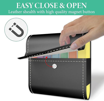 Pill Organizer,LIZIMANDU Weekly Travel Pill Case Box Medication Reminder Daily AM PM, Day Night 7 Compartments,for 4 Times A Day, 7 Days a Week-Includes Leather PU Carrying Case (Pure Black)