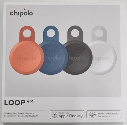 Chipolo LOOP - Rechargeable Bluetooth Tracker for Key and Pocket Location, Compatible with Apple or Google, Call Your Phone & Out of Range Alerts for Android