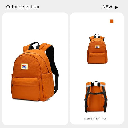 willikiva Kids Backpack for School Boys Girls Teens Toddler Backpack Waterproof Kindergarten Preschool Elementary Bookbag Children Travel Bag(Orange,Small)