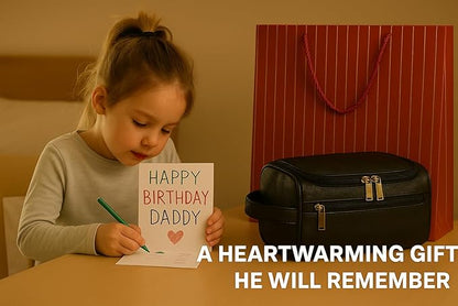 MINARAI Mens Toiletry Bag with Razor Case Included – Reinforced Stitching, Padded Panels, Holds Shape Trip After Trip, Ideal for Tight Hotel Sinks with Hook, Built for Men Who Travel Hard – BLACK