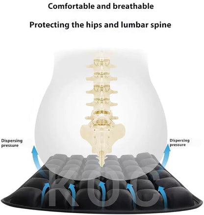 Sondor Travel Seat Cushion-Inflatable seat Cushion for Airplane & Long Flights, Portable Travel Cushion for Airplane Seats, Office Chairs, andWheelchair.Ergonomically Designed seat Cushion