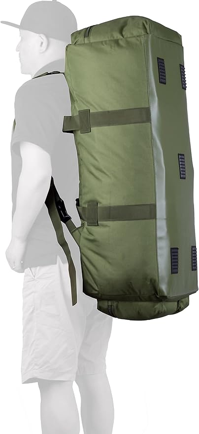 Large Military Duffle Bag Tactical Gear Load Out Bag Deployment Cargo Bag Travel Sports Equipment Duffel Luggage Bag with Backpack Straps 90L