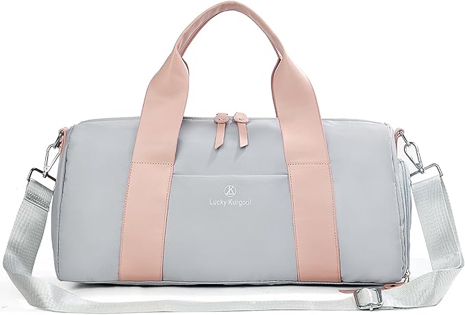 Small Gym Bag for Women with Wet Pocket & Shoes Compartment, Cute Mini Sport Duffel Gym Tote Bags for Yoga, Workout, Dance, Swim