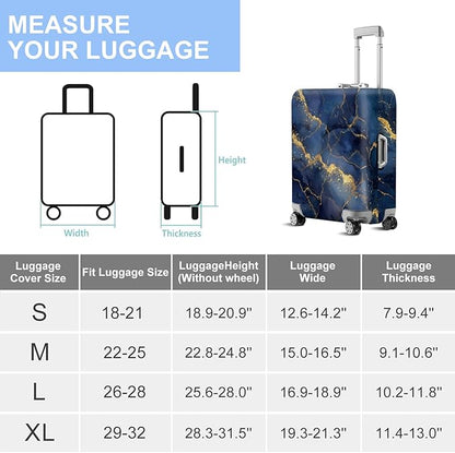 ANNA QUEEN Travel Luggage Cover Suitcase Protector Suitcase Cover Anti-Scratch,Stretchable Bag Cover Washable Durable Polyester