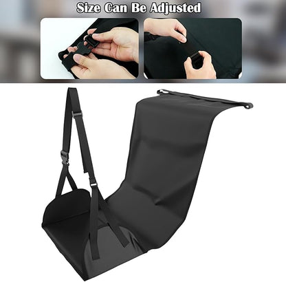 2 Pcs Length Adjustable Airplane Foot Hammock Foot Rest Sling for Travel Airplane Flights