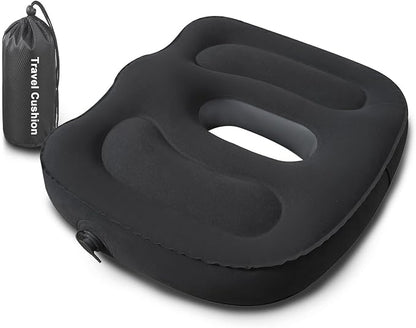 Travel Cushion,Air Seat Cushion,Evolution Cushion Portable & Lightweight Inflatable Seat Cushion - Ideal for Airplane Chairs, School Bleachers, Stadium Seats, and Wheelchairs