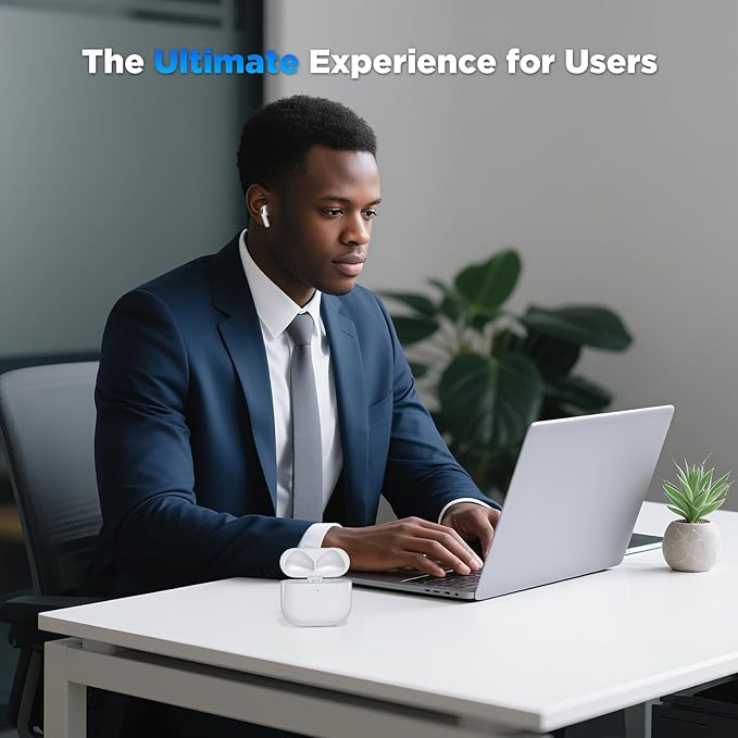 Wireless Charging Case for AirPods 4 | USB C Port | Replacement Cases Compatible with Air Pod 4 | Qi-Certified | Bluetooth Pairing Sync Button