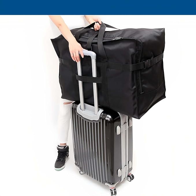 Arxus Large Duffel Bag, Waterproof Carry on Weekend Overnight Storage Bag over Luggage for Airline, Travel, Camping, Moving