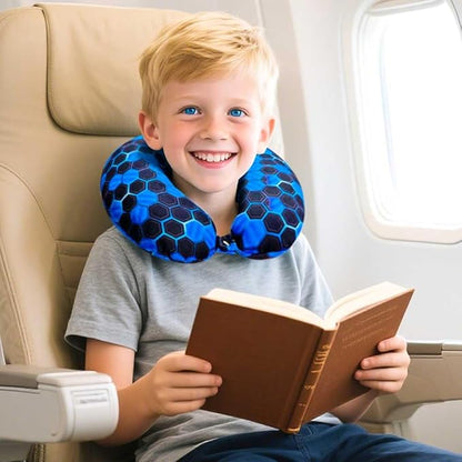 AGSDON 5 Piece Kids Luggage Set for Boys, Cute Rolling Wheels Suitcase for Toddler, Children Travel Carry on Suitcase - Football