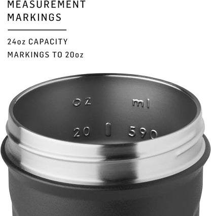 BlenderBottle Justice League Sport Insulated Stainless Steel Shaker Bottle with Wire Whisk, 24-Ounce, Batman – Protein Shakes & Hydration for Athletes & Fitness Enthusiasts, Easy Mixing, Keeps Drinks Cold, Lockable Lid