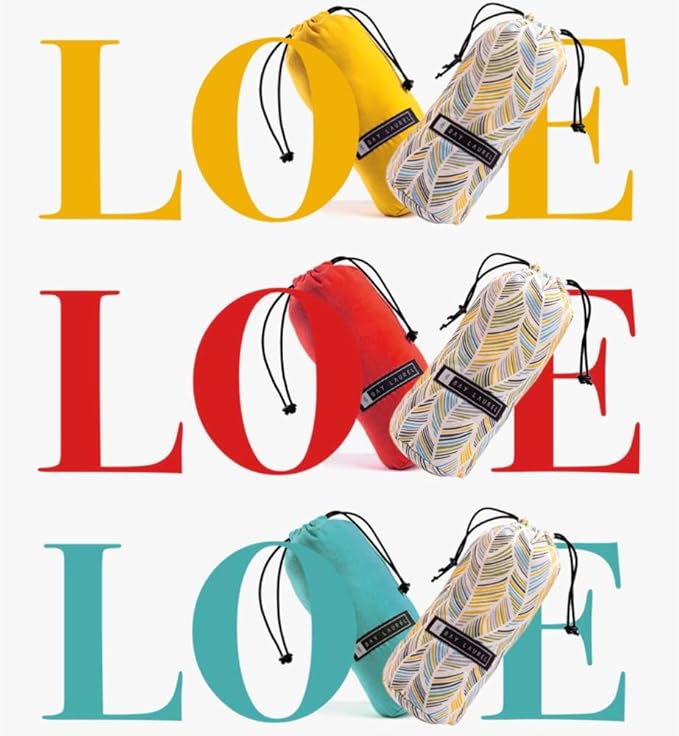 BAY LAUREL Turkish Beach Towel with Travel Bag 39 x 71 Quick Dry Sand Free Lightweight Large Oversized Towels Light