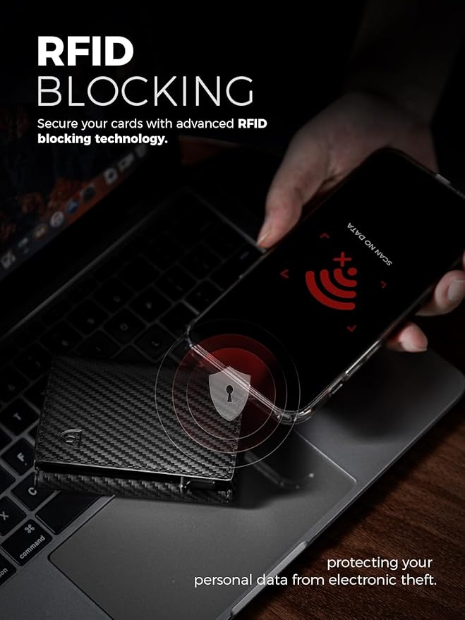 LORZOR Wallet for Men with Metal Card Holder, Pop Up Wallet, Finest Full Grain Leather Trifold Wallet, Smart, Minimalist, RFID Blocking, Front Pocket, ID Window