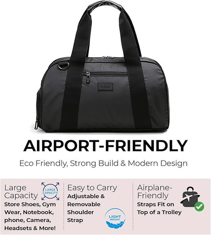 Vooray Burner Gym Duffel Bag, Gym Bag for Women and Men with Shoe Compartment, Weekender, Overnight & Travel Duffel for Sports and Workout