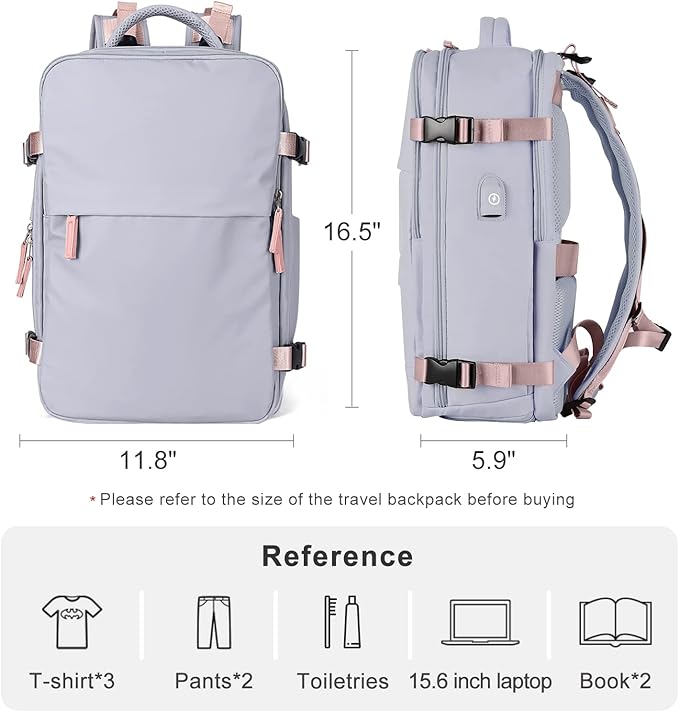 Travel Backpack For Women Airline Approved Carry On Backpack Flight Approved Waterproof Sports Luggage Backpack Casual Daypack Small Hiking Backpack