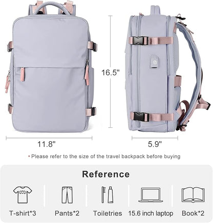 Travel Backpack For Women Airline Approved Carry On Backpack Flight Approved Waterproof Sports Luggage Backpack Casual Daypack Small Hiking Backpack