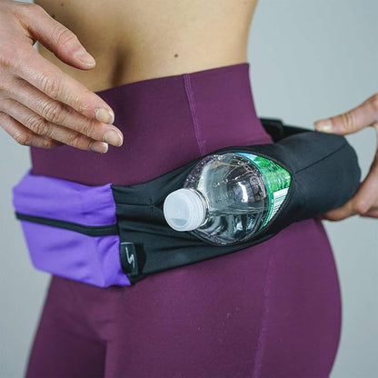 3 Pocket Adjustable Running Belt Waist Pack, Fanny Pack For Working Out With Sweat Resistant Backing, Holds All iPhone Models