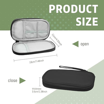 Electronic Organizer Double Layer, Water Resistant Cable Organizer Bag for Travel Essentials, Cord, Charger, Phone, Earphone, Large Size,Accessories Travel Essentials (Black, Double-Layer)