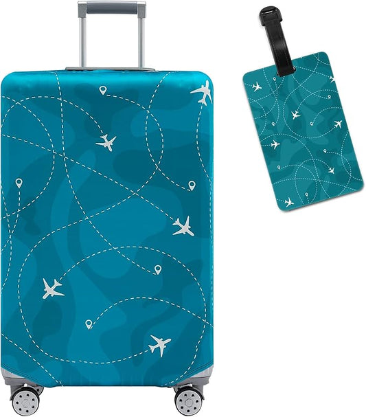 Travelkin Luggage Covers With Tag For Suitcases Tsa Approved,Suitcase Covers Protector Fit 18-32 Inch Luggage XL(29-32inch suitcase)