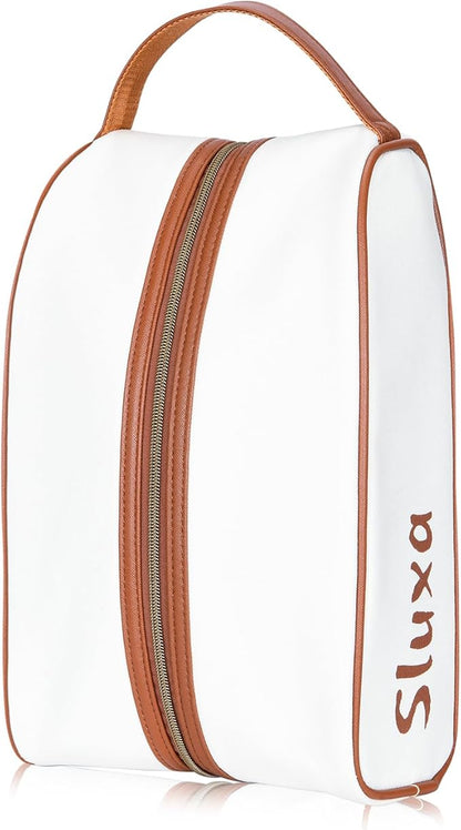 Classic golf shoe bag, Waterproof golf shoe bag for women men, Lightful Green travel shoe bag shoe storage bag. (Brown)