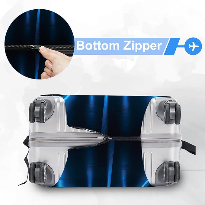 ANNA QUEEN Travel Luggage Cover Suitcase Protector Suitcase Cover Anti-Scratch,Stretchable Bag Cover Washable Durable Polyester