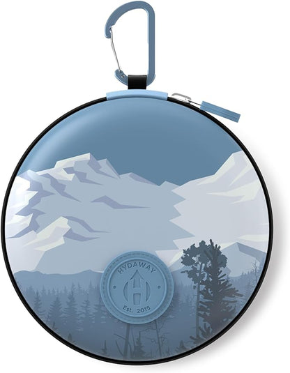 HYDAWAY Travel Case for Collapsible Bottles, Bowls & Cups - Protective Storage with Carabiner Clip - Durable, Water-Resistant, TSA-Friendly