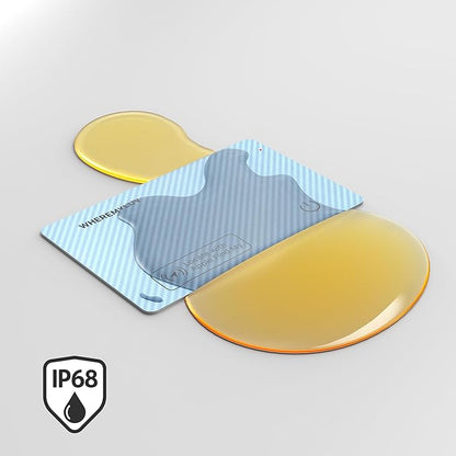 WHEREMYLUV-Item-Finder-for-Wallet, Ultra Thin Bluetooth Tracker Card Compatible with Apple Find My, Rechargeable GPS Locator, IPX8 Waterproof, Slim Smart Card for Men & Women (Blue)