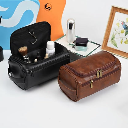 Personalized Large Toiletry Bag for Men,Minimalist Travel Toiletry Organizer Dopp Kit Water-resistant Shaving Bag for Toiletries Accessories,Ideal Chrismas Gifts For Men