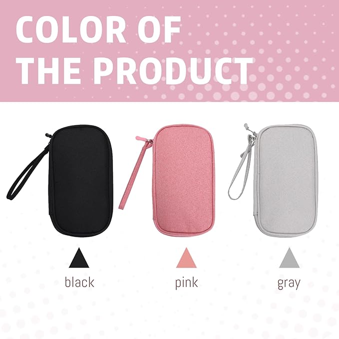 Electronic Organizer Double Layer, Water Resistant Cable Organizer Bag for Travel Essentials, Cord, Charger, Phone, Earphone, Large Size,Accessories Travel Essentials (Pink, Double-Layer)