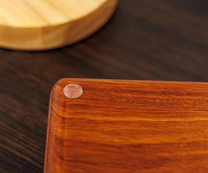 Solid Wood Ring Organizer, Walnut Jewelry Case for Multiple Rings Cufflinks Earrings Portable Travel Size Rings Case Wooden Vintage Gift for Women Valentine Mother's Day