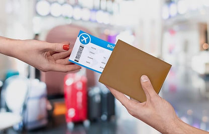 Light Brown RFID Genuine Leather Passport Wallet