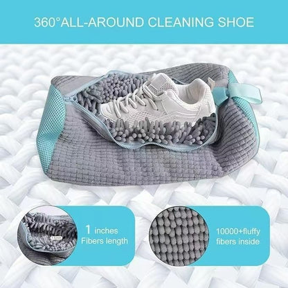 Shoe Washing Machine Bag Laundry Shoe Bags for Washing Machine, 2Pcs Shoe Washing Bag Shoe Laundry Bag for Washer and Dryer Reusable Shoe Washing Bags (Grey-2Pcs)