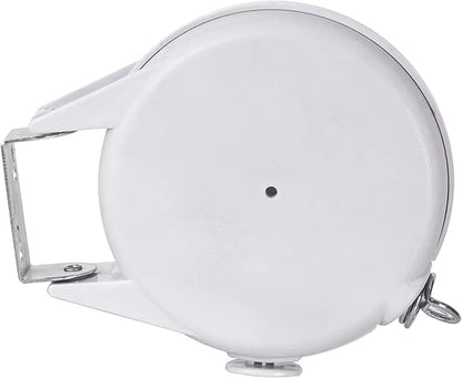 RE-Tract Retractable Clothesline – Portable Indoor/Outdoor Wall-Mounted Clothesline Drying Rack –Hang Dry Wet Laundry Clothing, Bed Linen, or Expand Closet Space (White, 12 Meters)