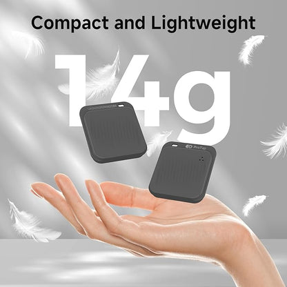 4 Pack Air Tracker Tags (iOS Only), Bluetooth Tracker for Apple Find My App, Replaceable Battery, Item Finders and Locator Smart Tag for Keys, Bags, Luggage, Wallet- Dark Gray