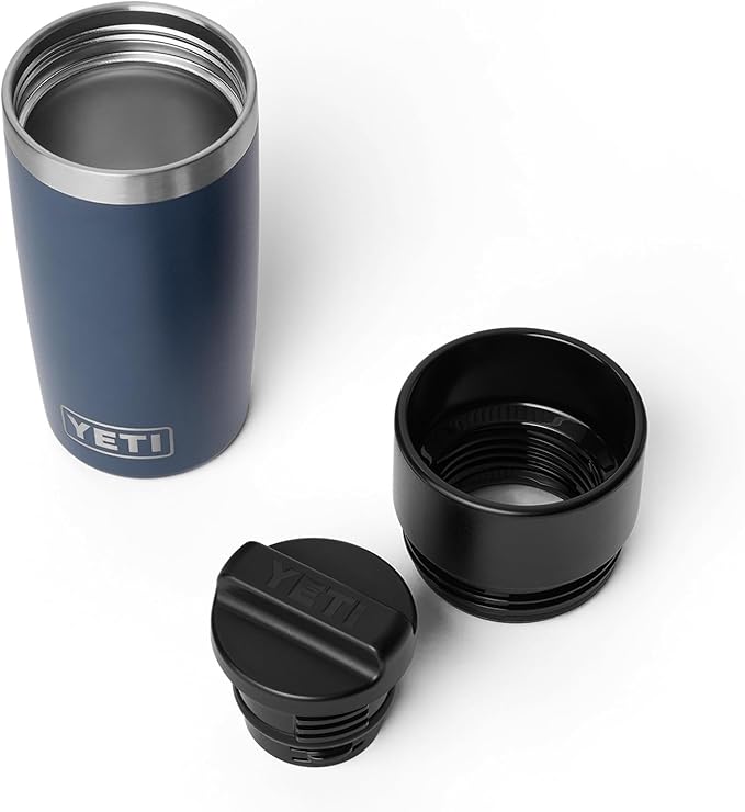 YETI Rambler 12 oz Travel Bottle, Stainless Steel, Vacuum Insulated with Leakproof Commuter Cap, Navy