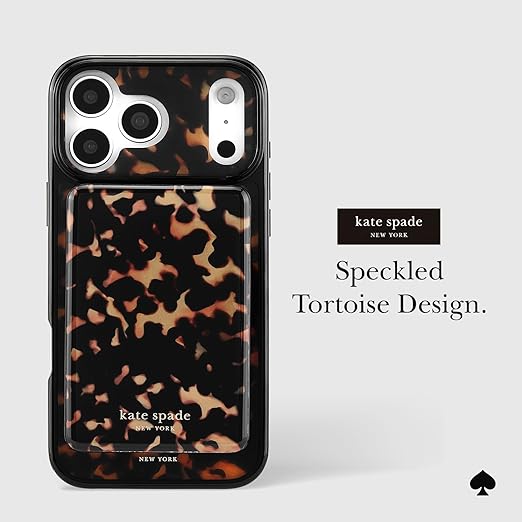 kate spade new york MagSafe Portable Charger Power Bank 5000mAh - iPhone Charger for Fast Charging - Magnetic Wireless Battery Pack with USB-C Port - Tortoise